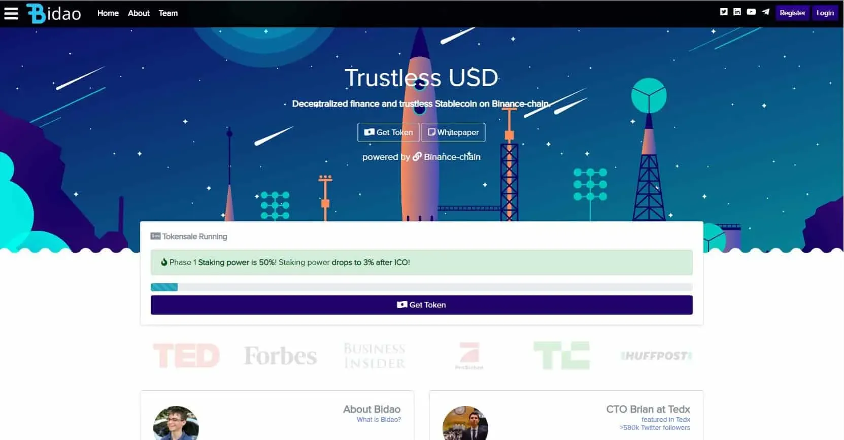 Bidao (BID) - All information about Bidao ICO (Token Sale) - ICO Drops
