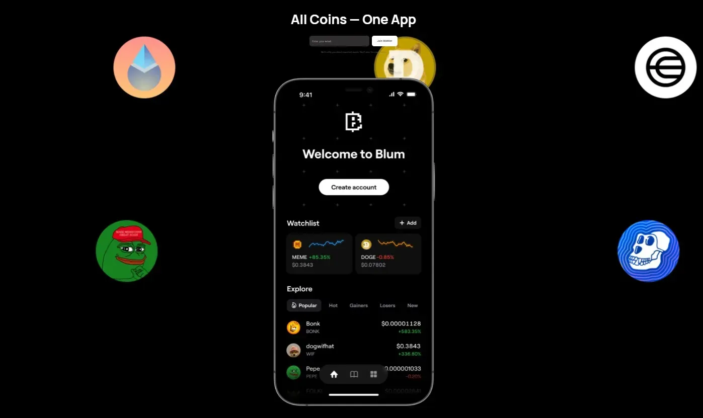 Blum (BLUM) - All information about Blum ICO (Token Sale) - ICO Drops