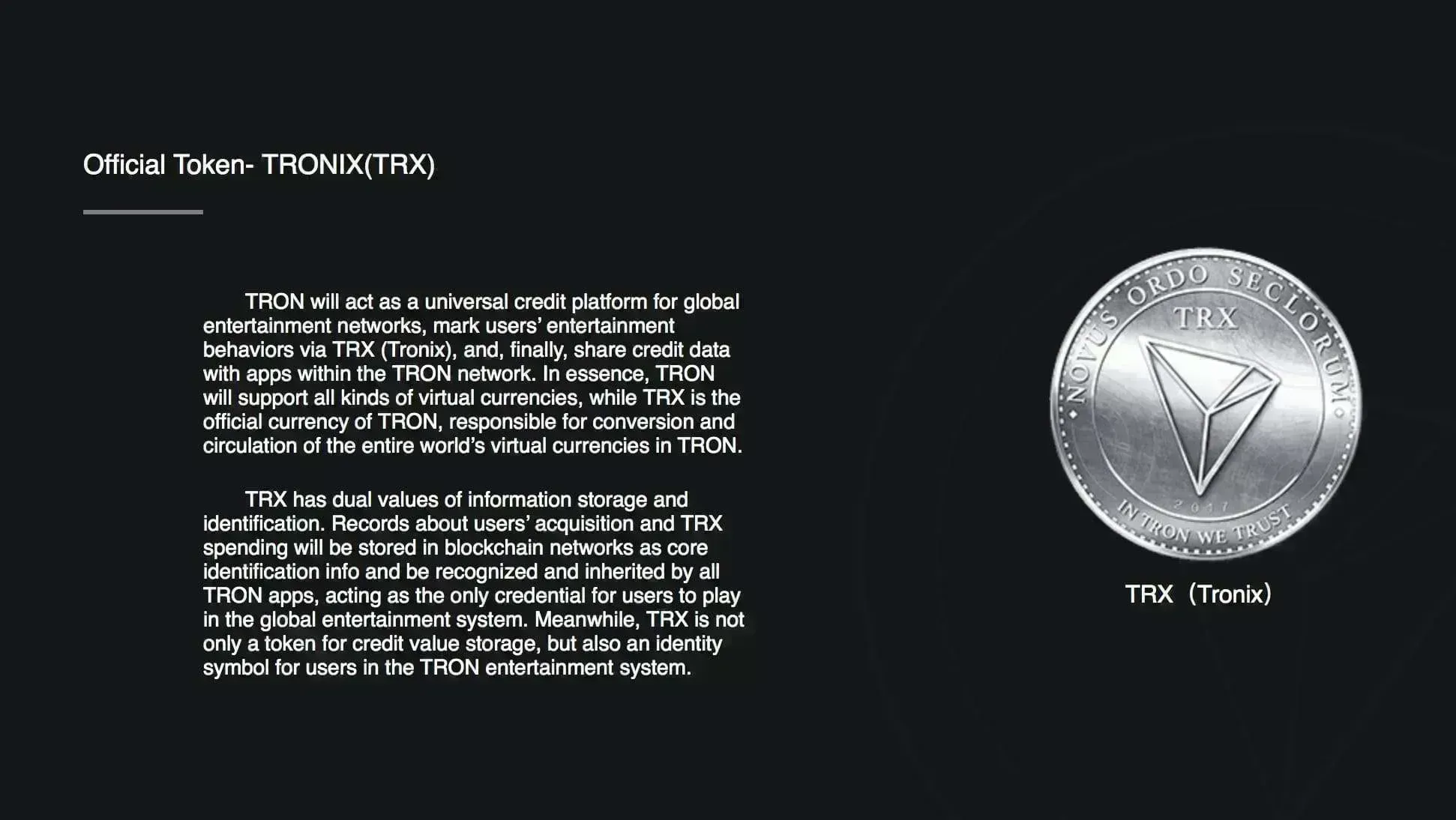 Tron (TRX) - All information about Tron ICO (Token Sale) - ICO Drops