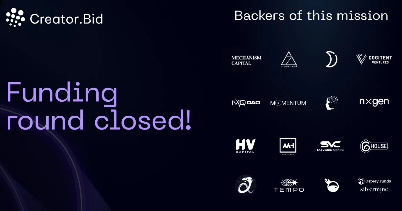 Creator.Bid - All information about Creator.Bid ICO (Token Sale) - ICO Drops