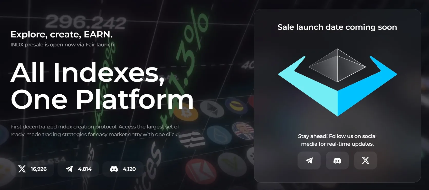 CryptoIndex (INDX) - All information about CryptoIndex ICO (Token Sale) -  ICO Drops