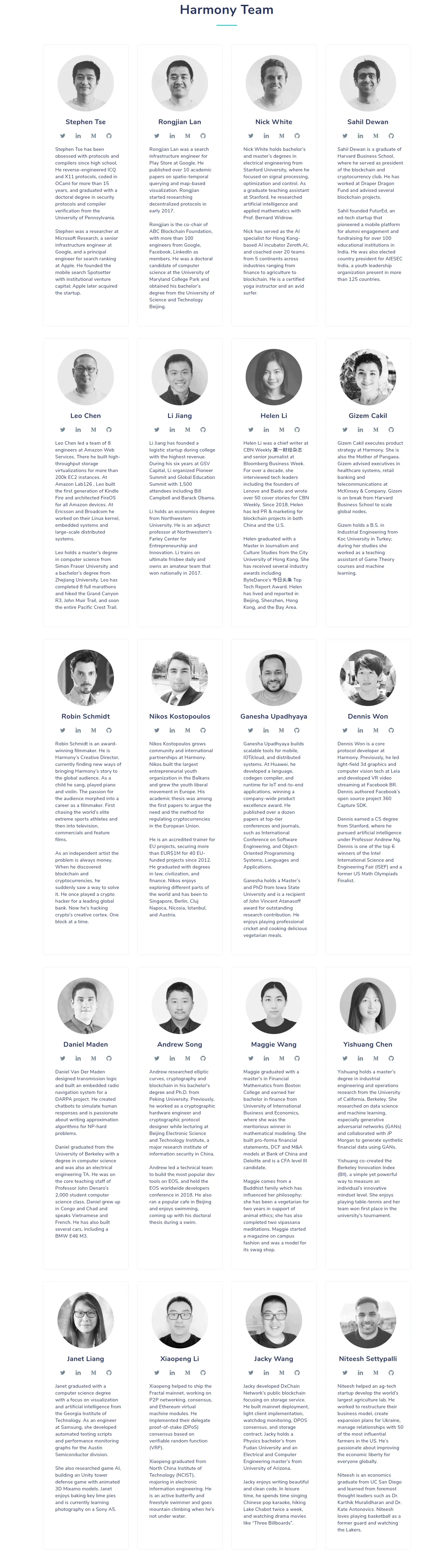 Harmony (ONE) - All information about Harmony ICO (Token Sale) - ICO Drops