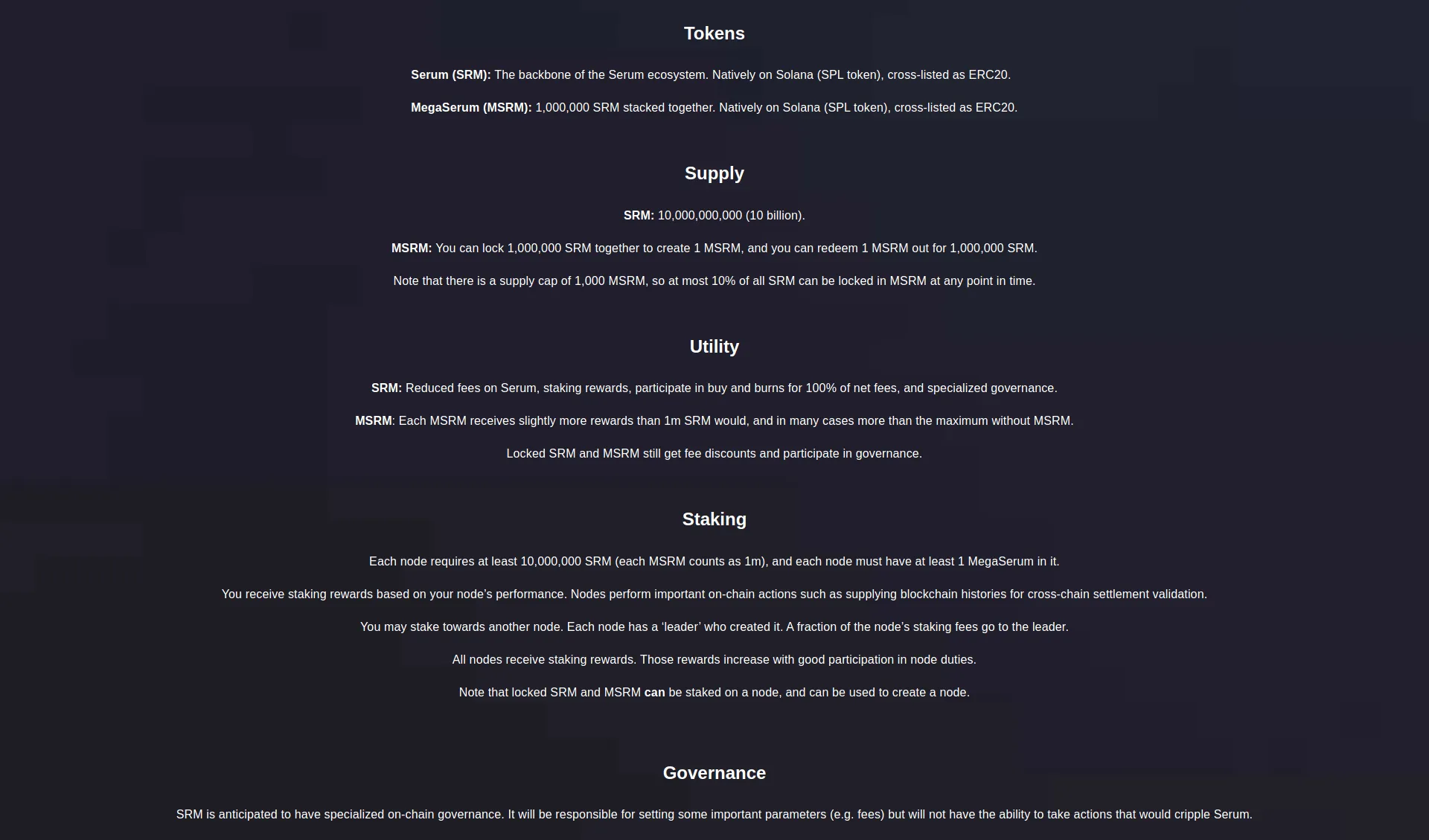 Serum (SRM) - All information about Serum ICO (Token Sale) - ICO Drops