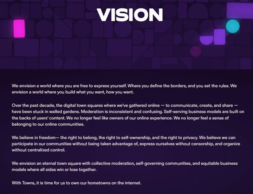 Towns (TOWNS) - All information about Towns ICO (Token Sale) - ICO Drops