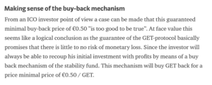 Buy-back mechanism
