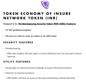 Insure Network Token Economy