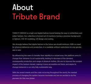 Tribute Brand About