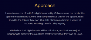 Lasso Labs Approach
