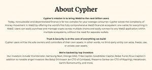 Cypher Wallet About