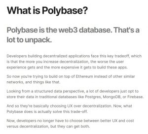 Polybase Info