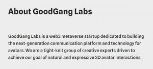 GoodGang Labs About
