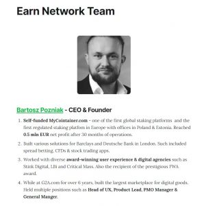 Earn Network Team 1